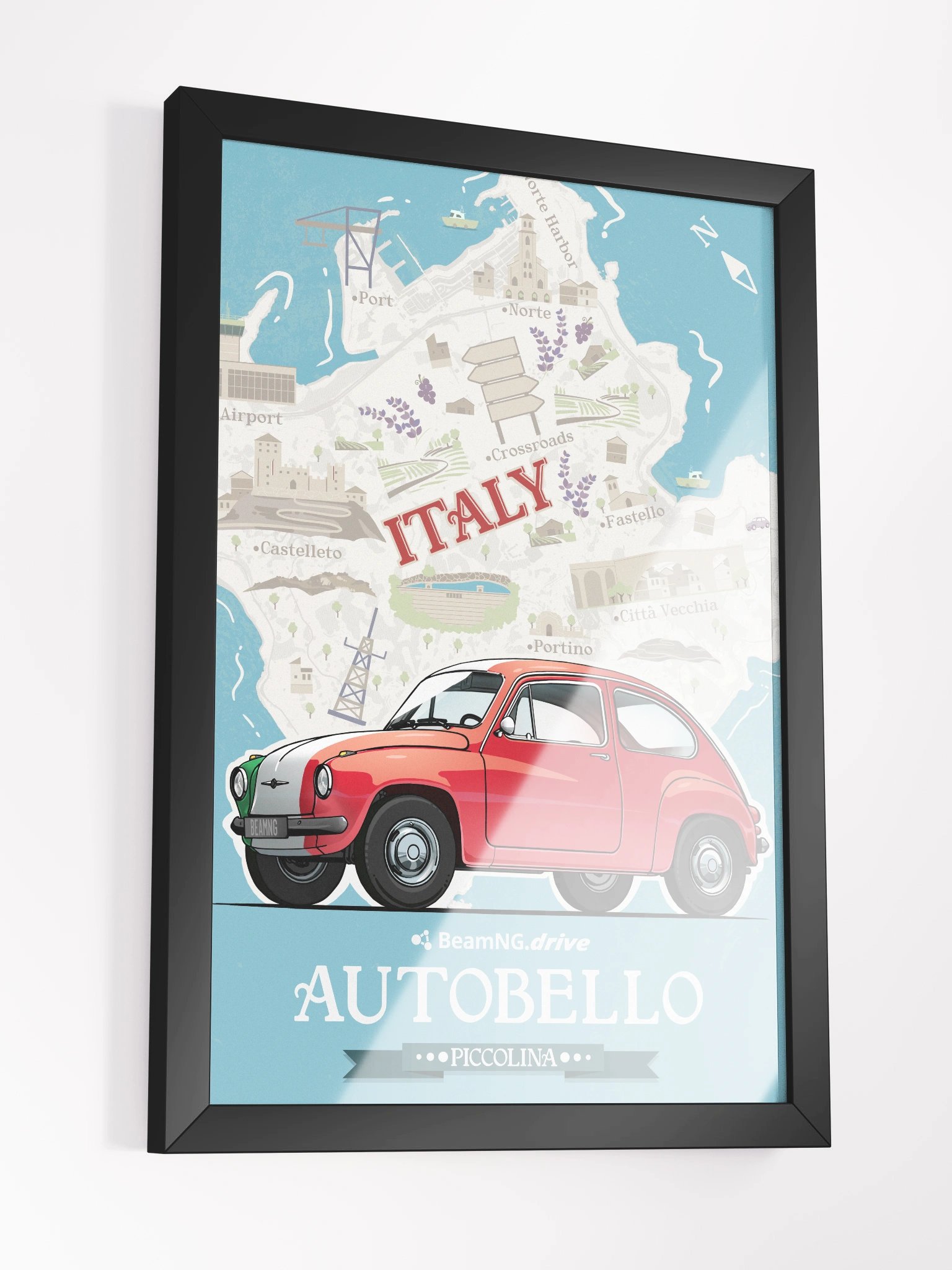 Framed Poster: Autobello Piccolina Stylized product image (2)