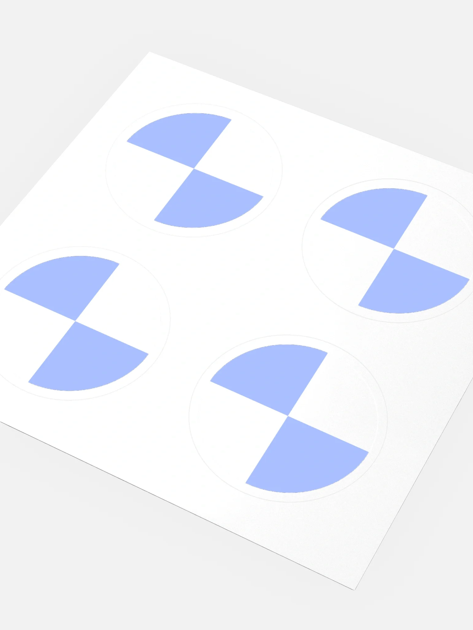 CRASH TEST STICKERS - BABY BLUE product image (3)