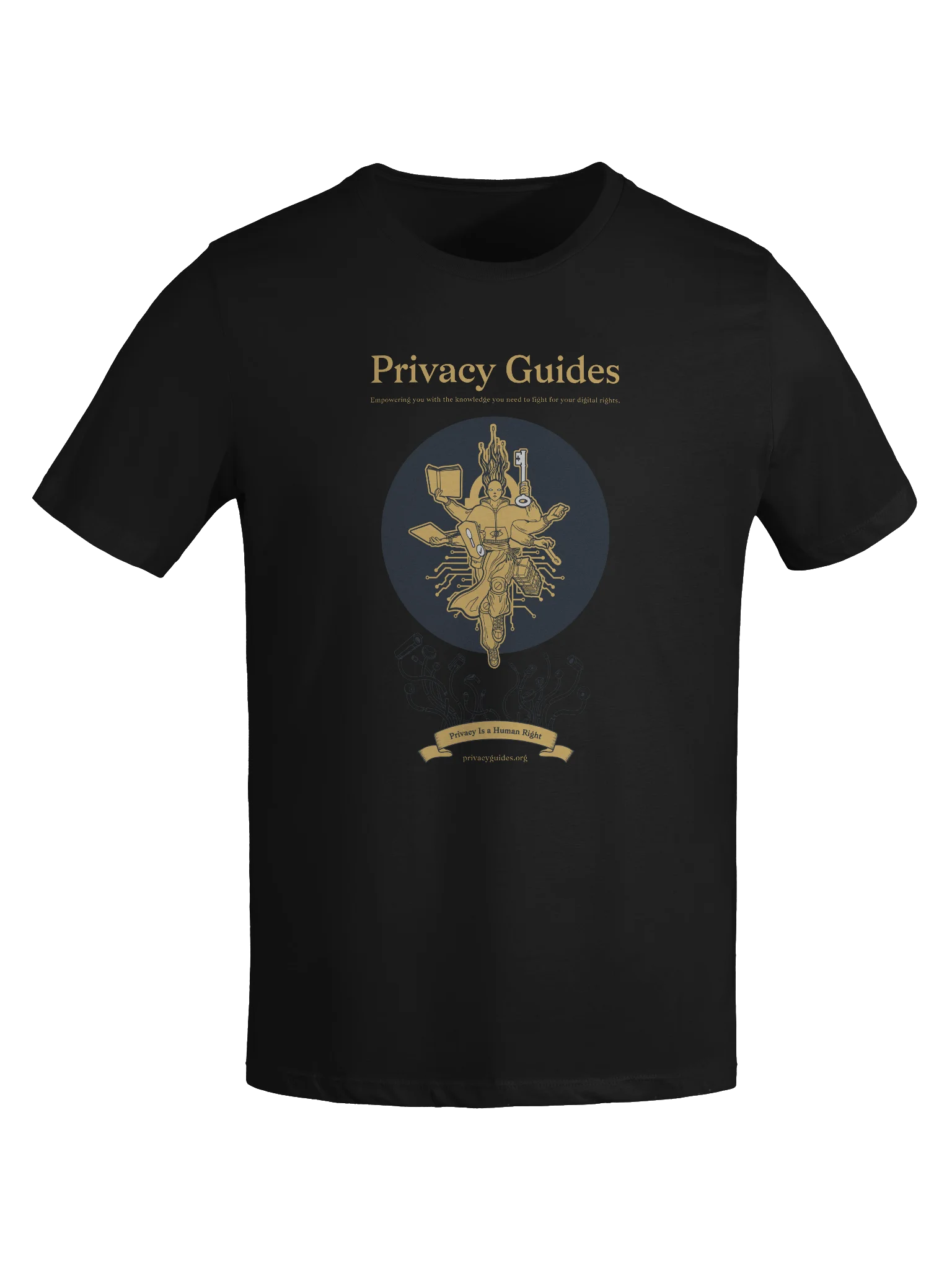 Defender of Privacy (Color Design) - BellaCanvas Supersoft Relaxed-fit T-Shirt product image (4)