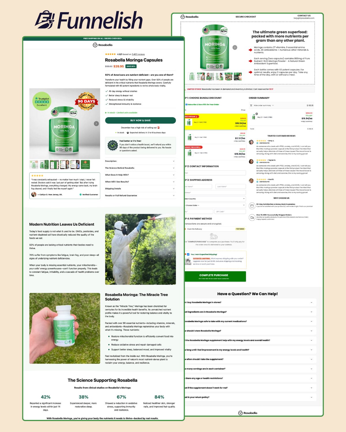 Rosabella Funnel | Funnelish Template product image (1)