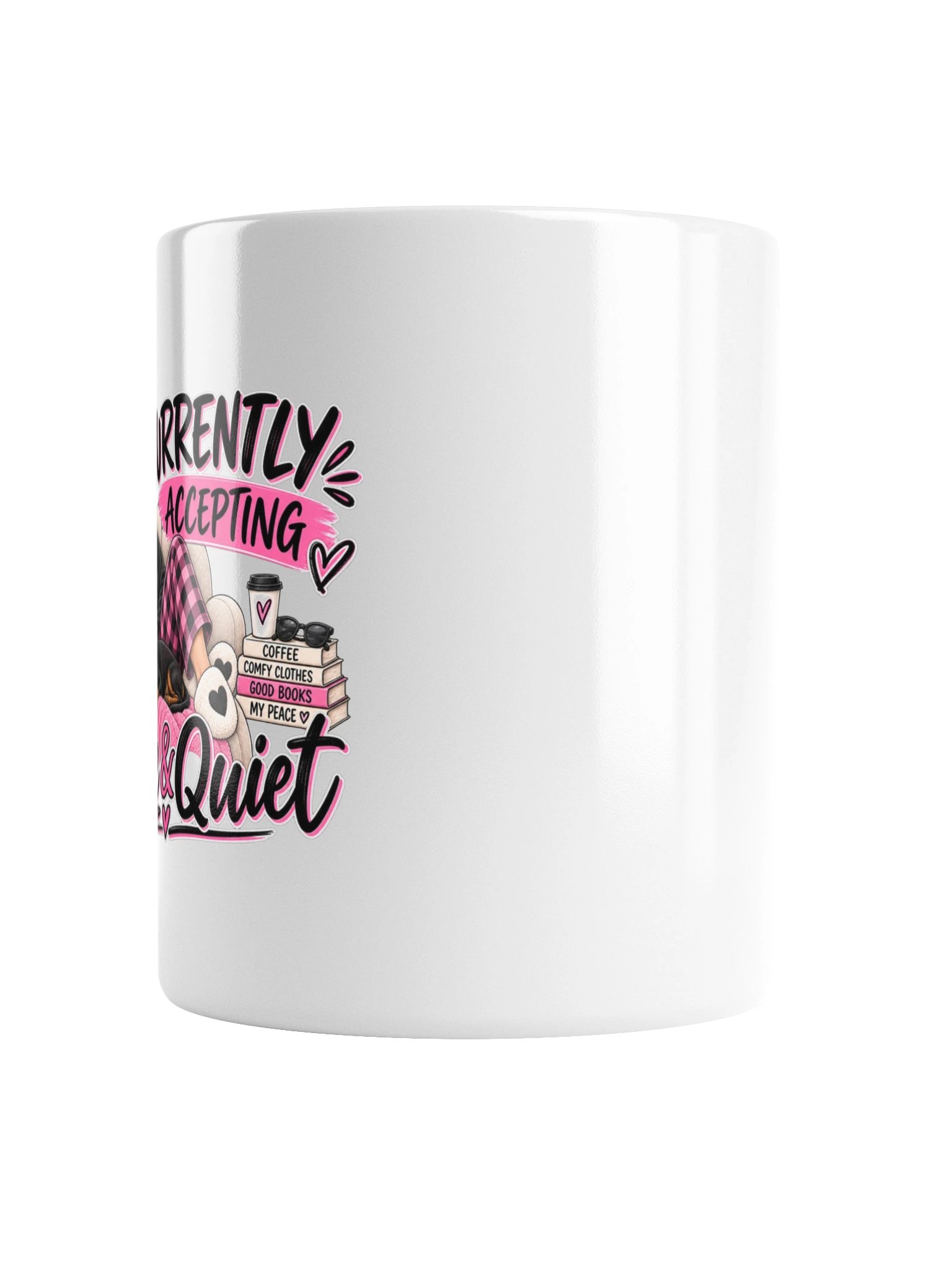 Peace & Quiet — White Glossy Mug product image (2)
