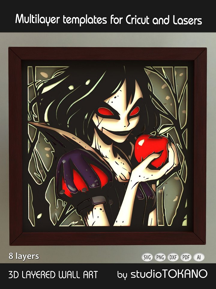 Snowwhite Shadow box SVG product image (1)