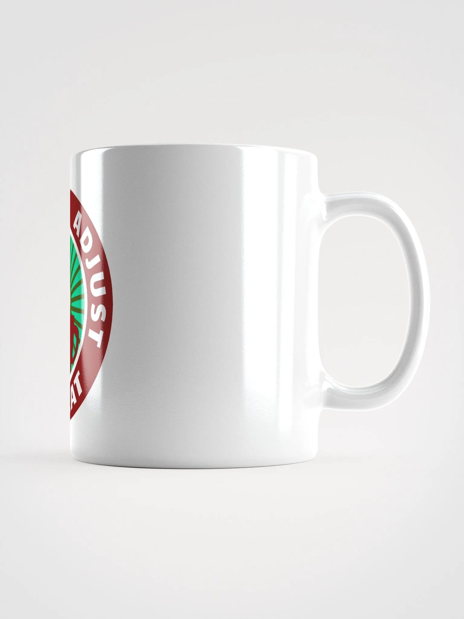 Coffee, Adjust, Repeat - White Glossy Mug product image (1)