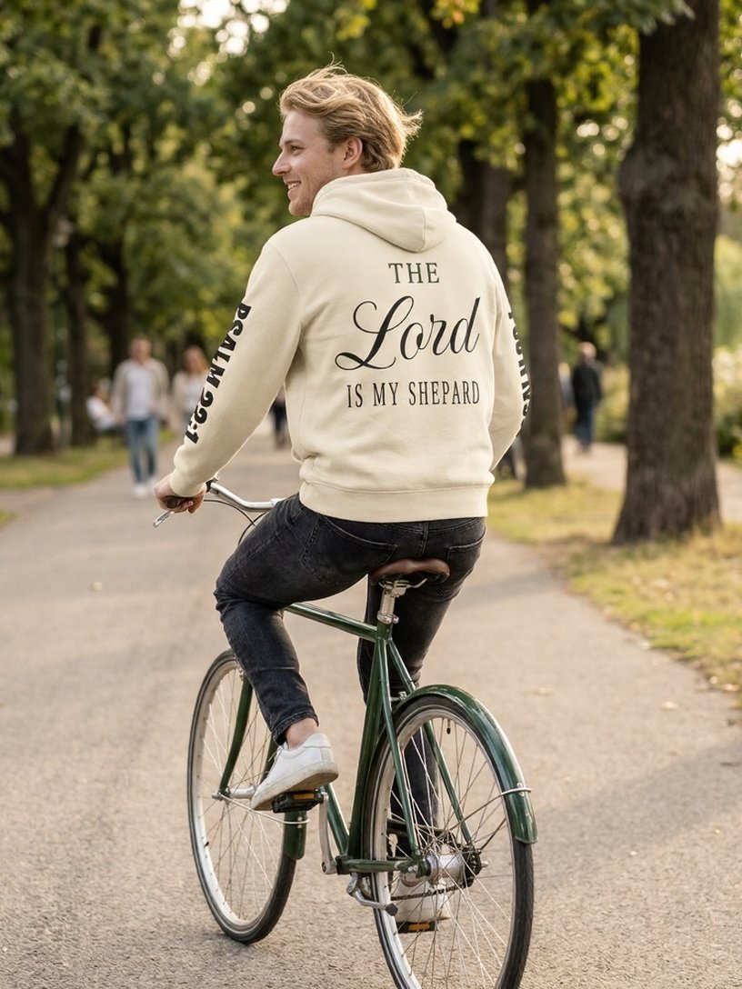 Hoodie - The Lord is My Shepard (Back - Sleeve) product image (3)