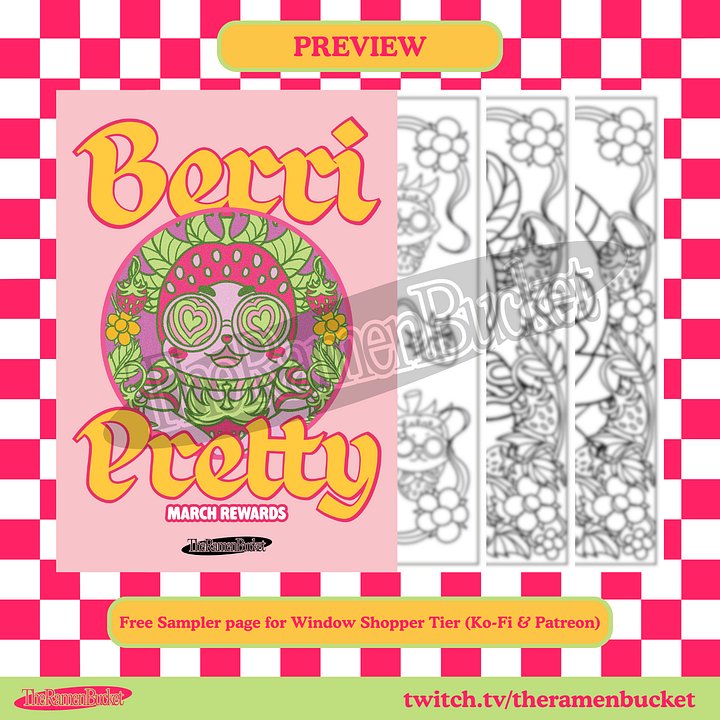 'BERRI PRETTY' Digital Coloring Pages product image (2)