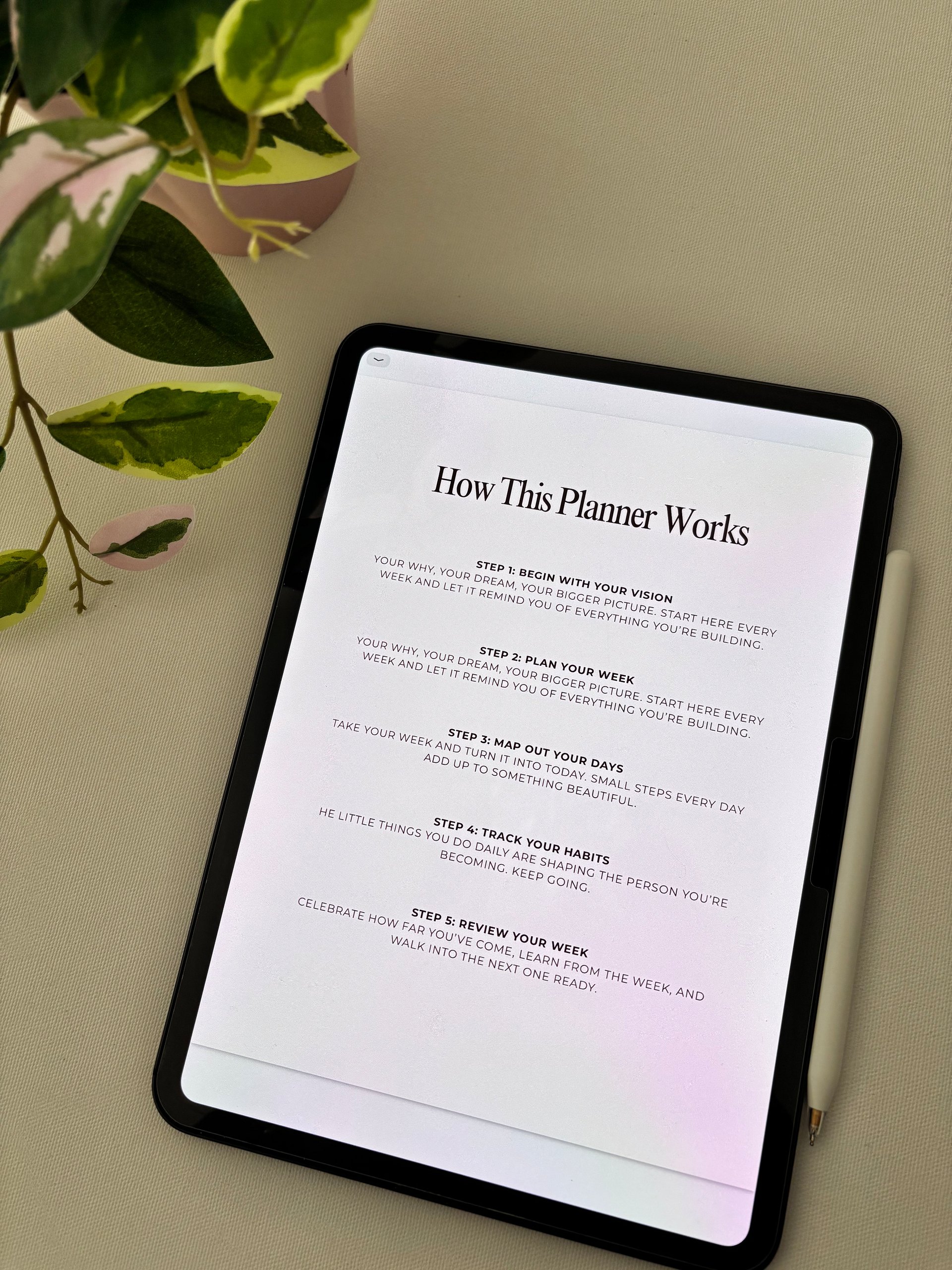 The Intentional Week Planner product image (3)