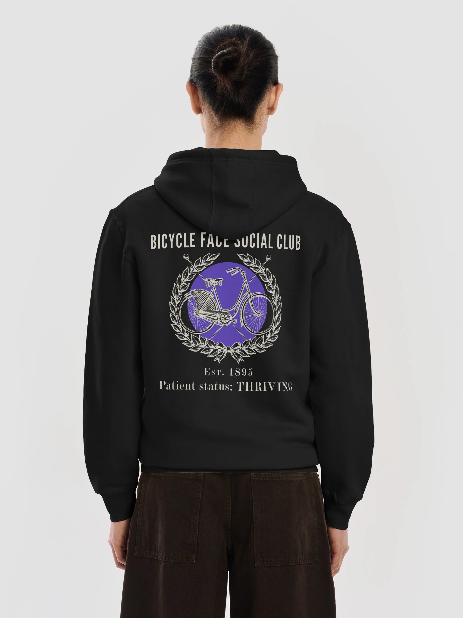 Bicycle Face Social Club Zip Hoodie (dark colours) product image (5)