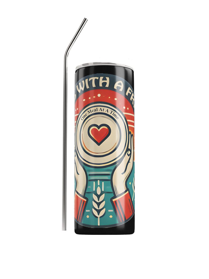 The 20oz One Meal at a Time Stainless Steel Tumbler product image (1)