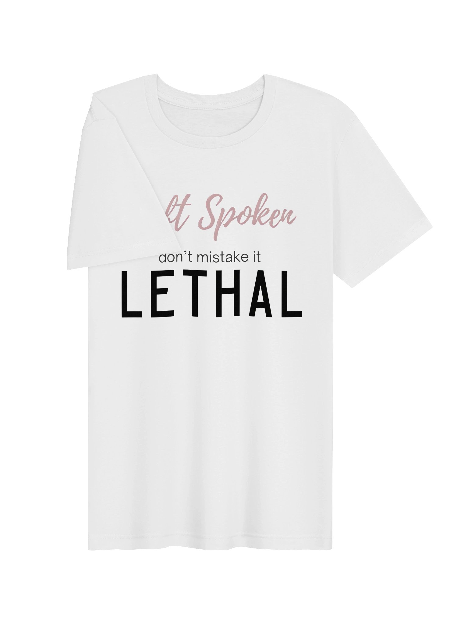 Soft Spoken Don't Mistake it Lethal Tee| Gothic Tattoo- Style By Inkthorn Studio product image (40)