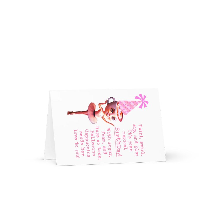 Ballerina Cappuccina Birthday Card product image (1)