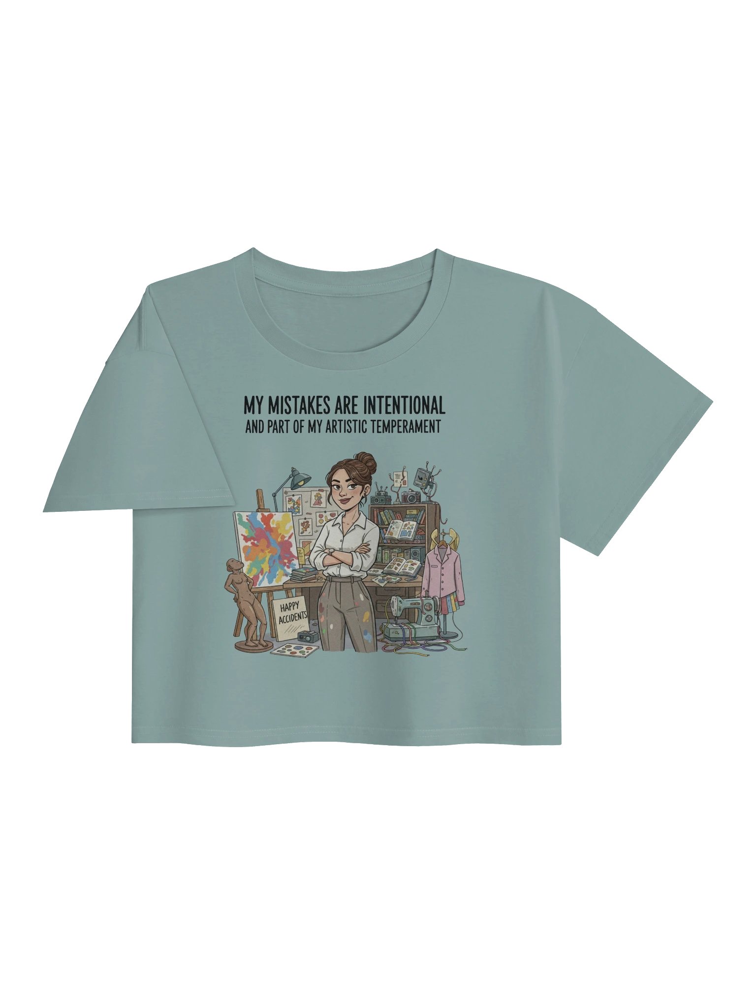 “My Mistakes are Intentional and Part of my Artistic Temperament” – Crop Top product image (17)