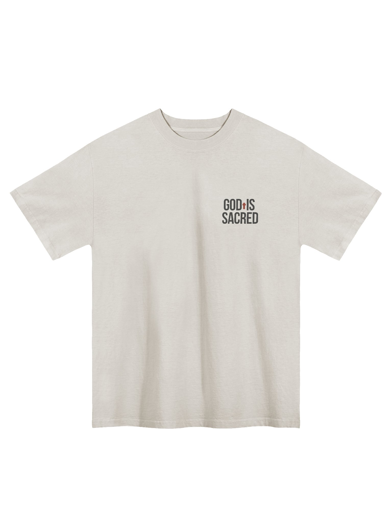 GOD IS SACRED OVERSIZE TEE (Light) product image (1)