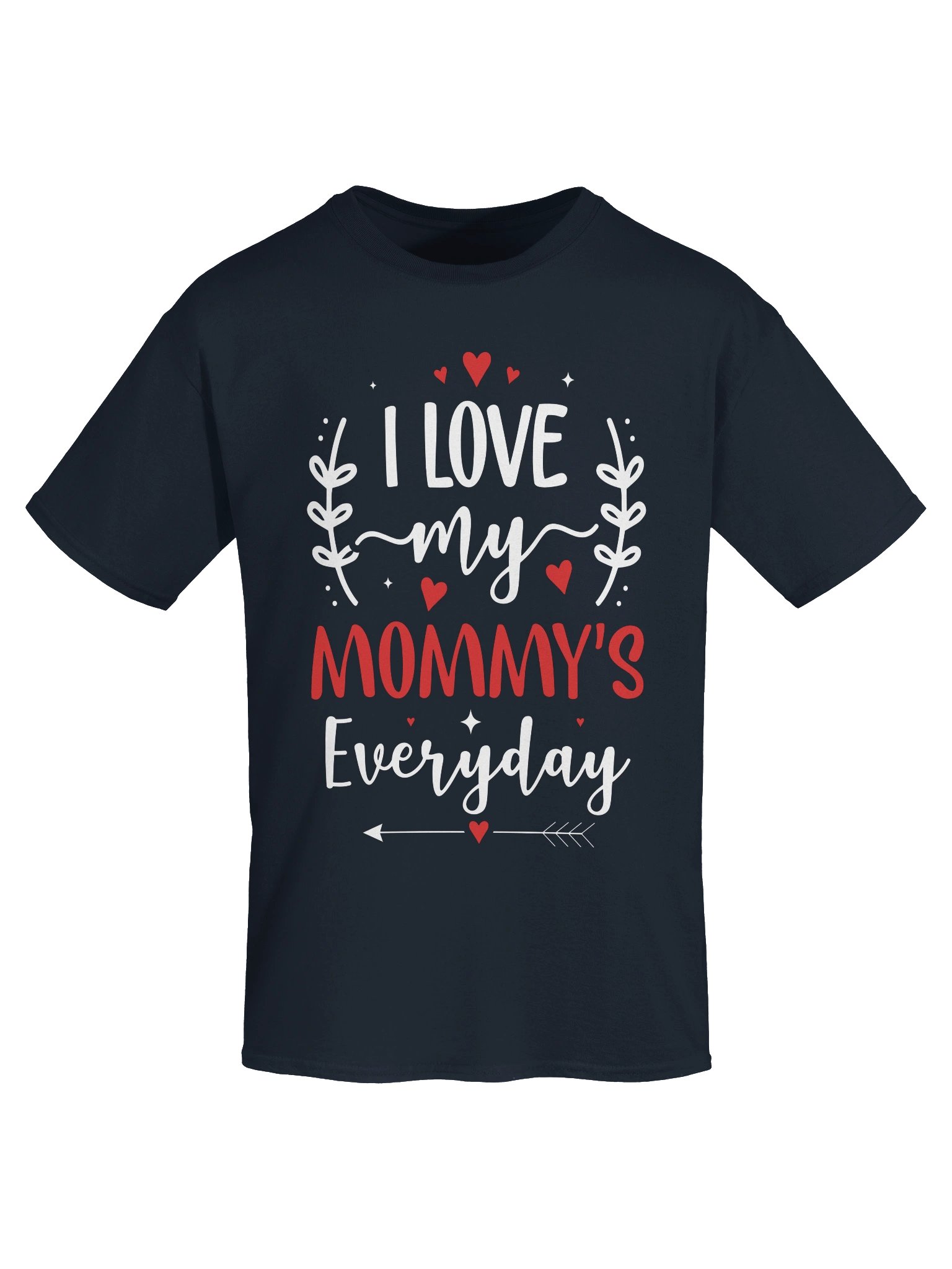 I Love My Mommy’s Everyday Heart Graphic Tee product image (6)