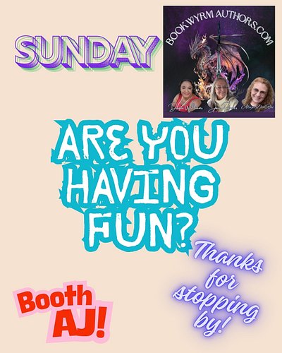 #gencon2026 #bookwyrmauthors #bookwyrmauthorsanthology #jorireevesauthor  #danniwilliamsauthor  #aliyadalrae