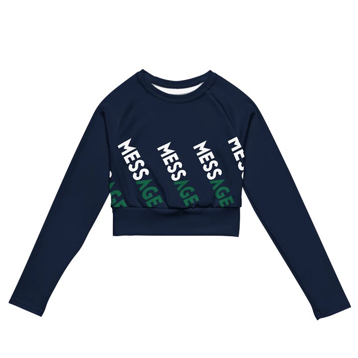 BadAss MessCrop Top //recycled polyester\\ dark blue edit product image (2)