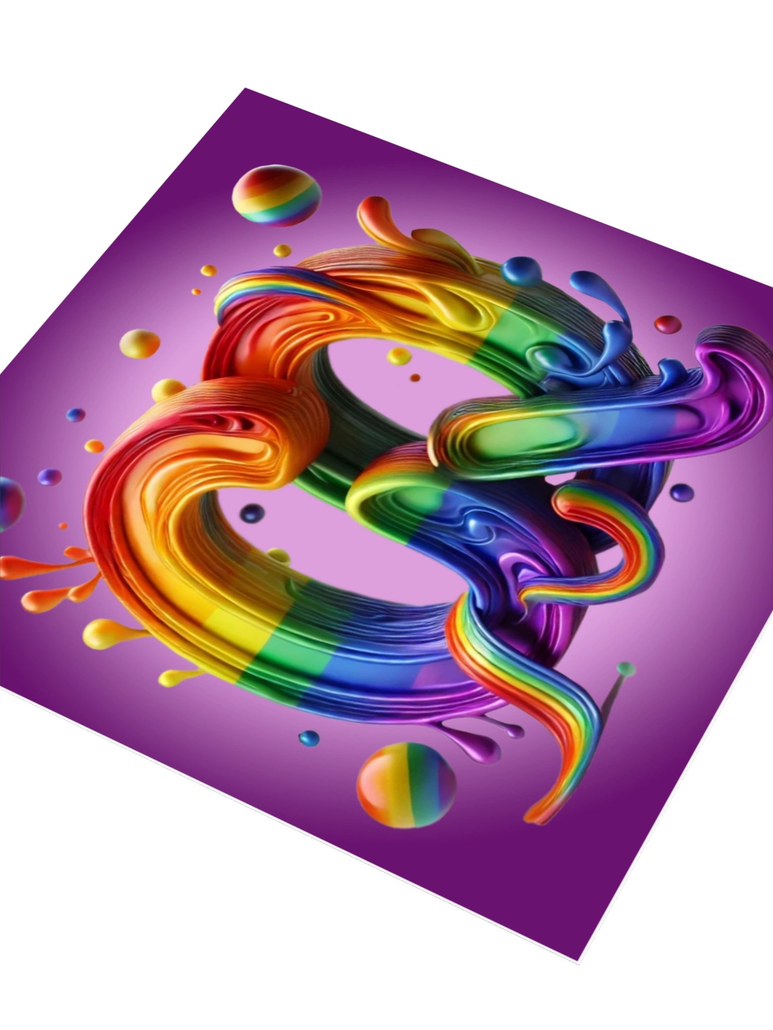 CQ Rainbow Emblem Sticker product image (6)