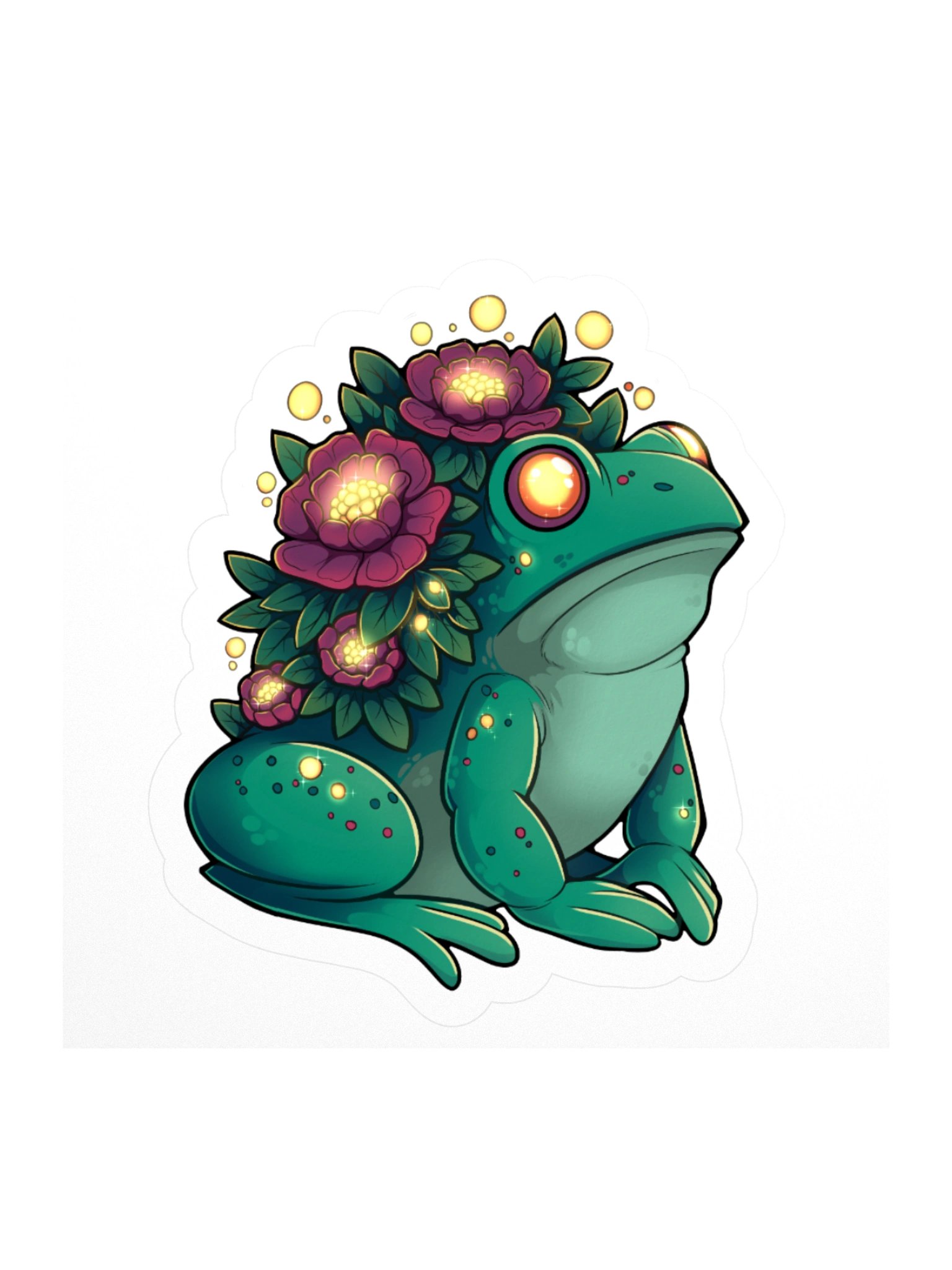 Blooming Frog Stickers product image (1)