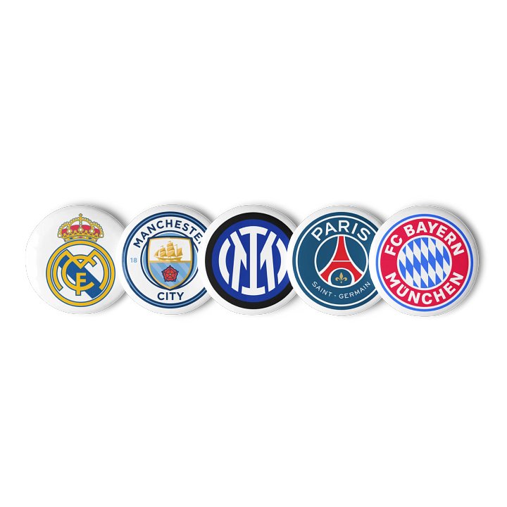 football clubs Pin Buttons Set product image (1)
