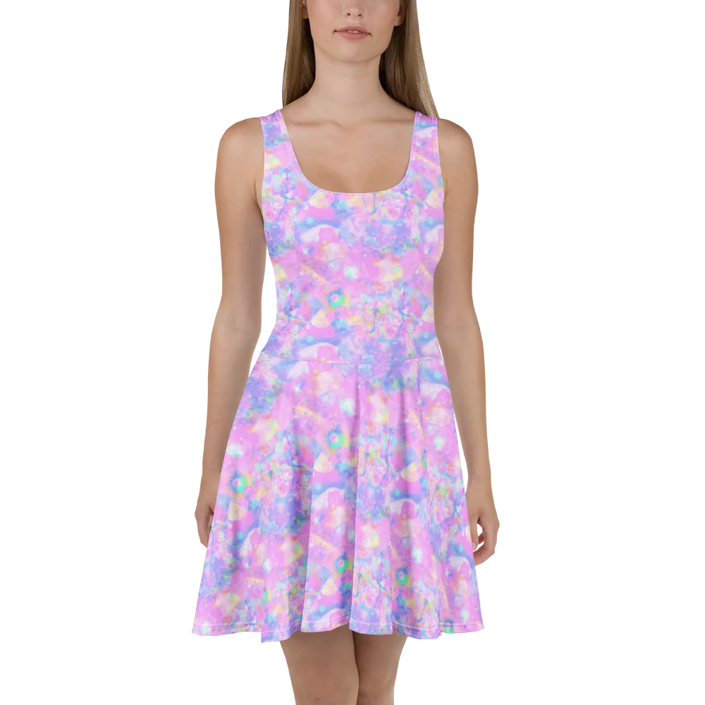 “acid rainbow” skater dress product image (2)