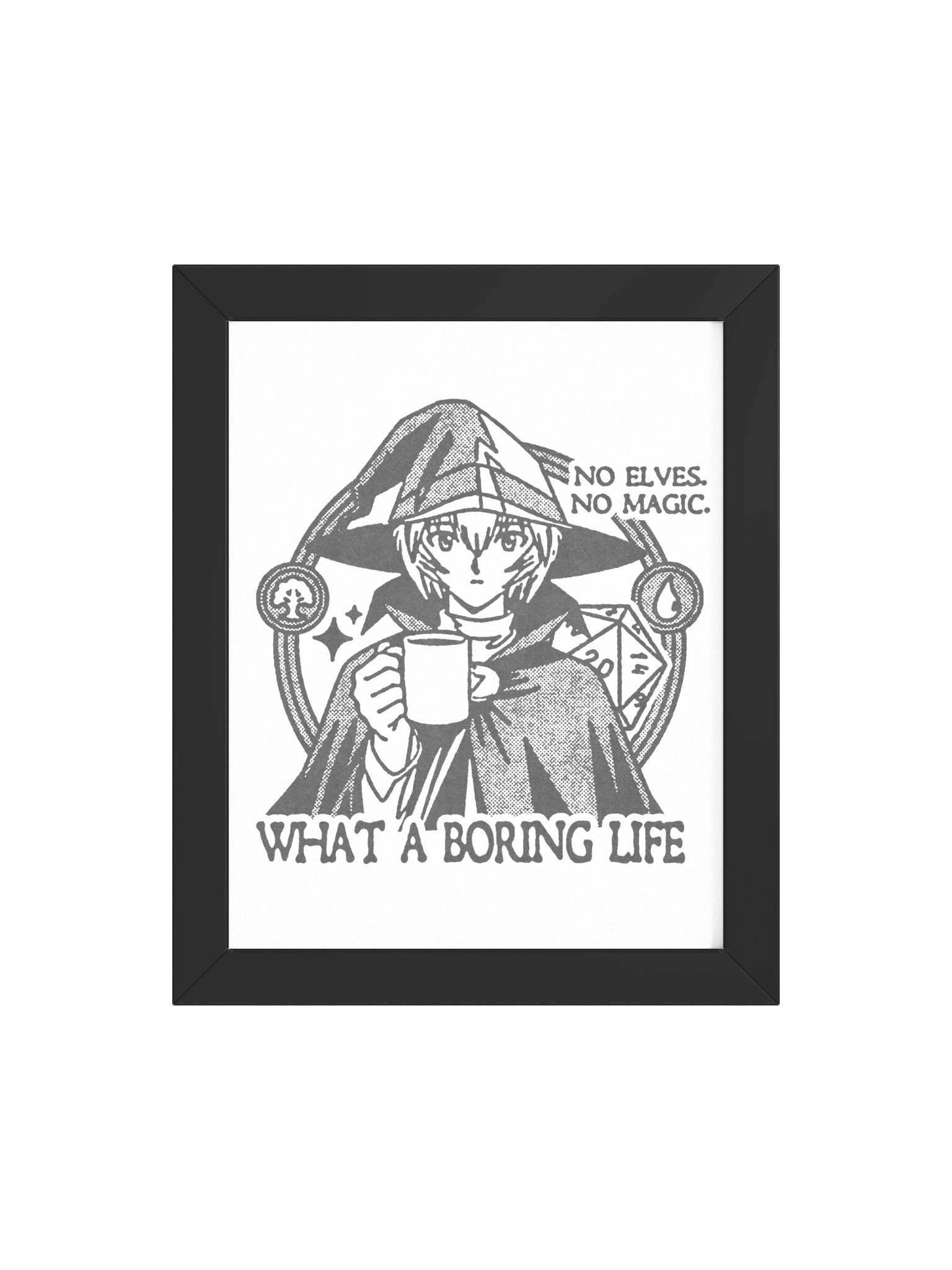 NO MAGIC ! Framed Print. product image (4)