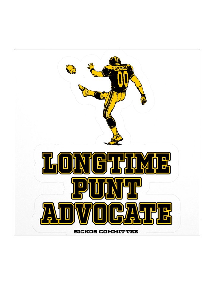 Longtime Punt Advocate Sticker - Iowa Edition product image (1)