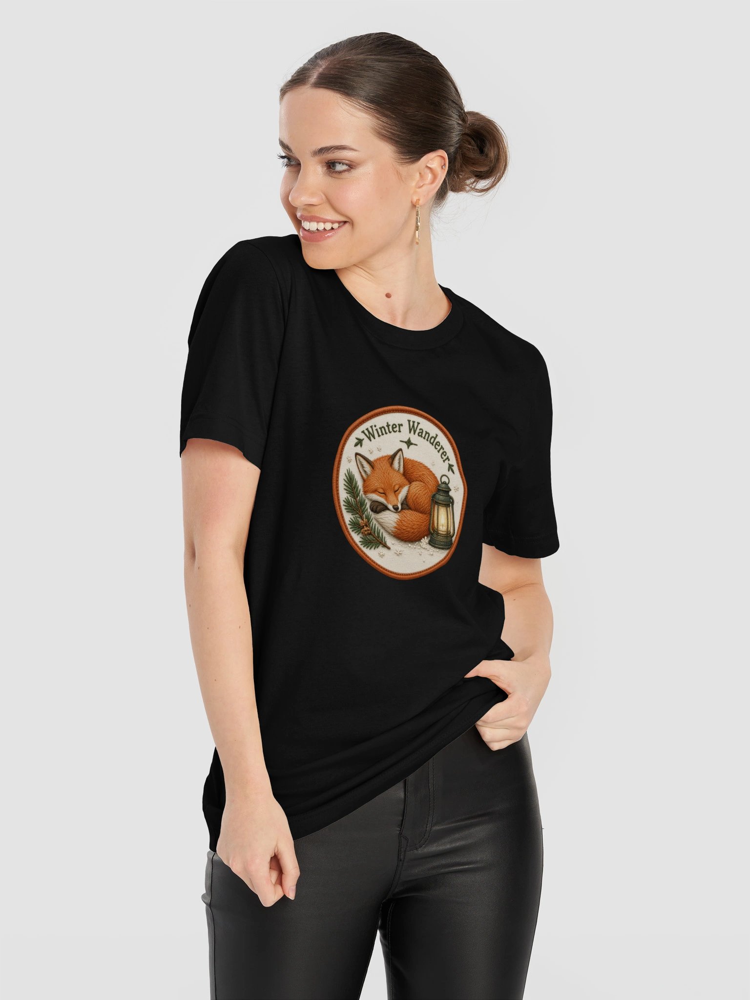 Winter Wanderer Sleeping Fox Tee product image (111)