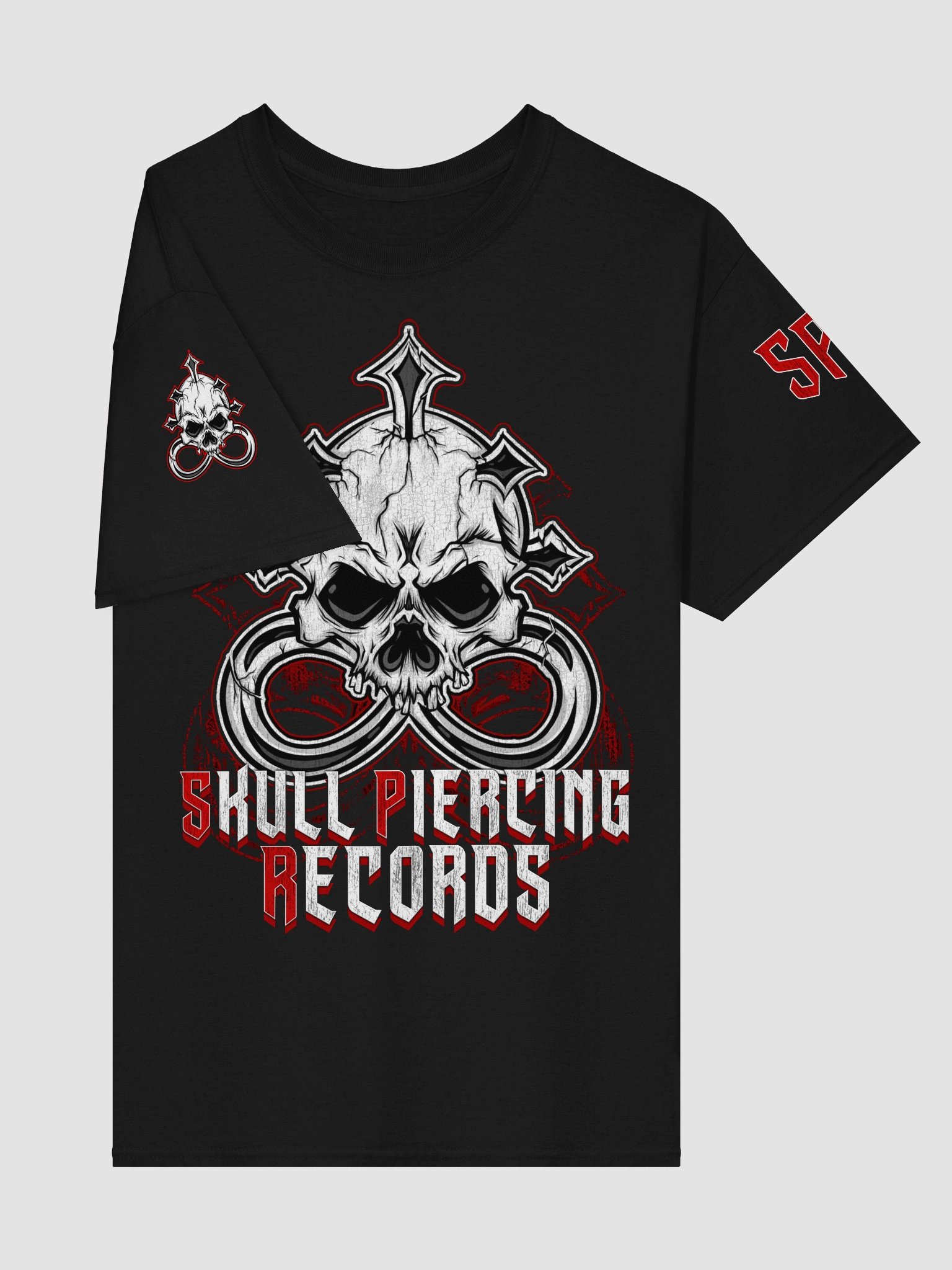 Skull Piercing Records Logo T-Shirt product image (4)