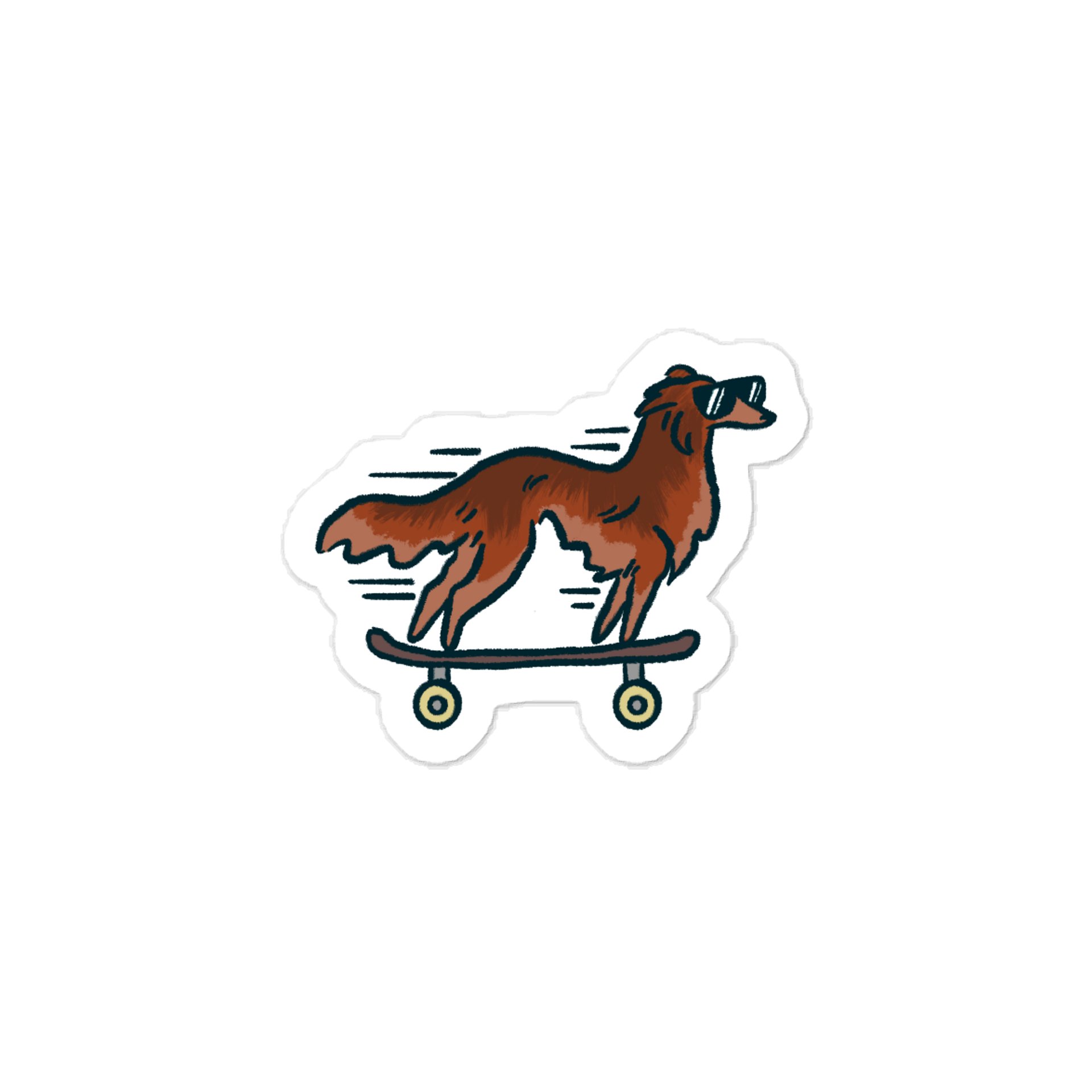 Fast Dog Sticker - Red product image (1)