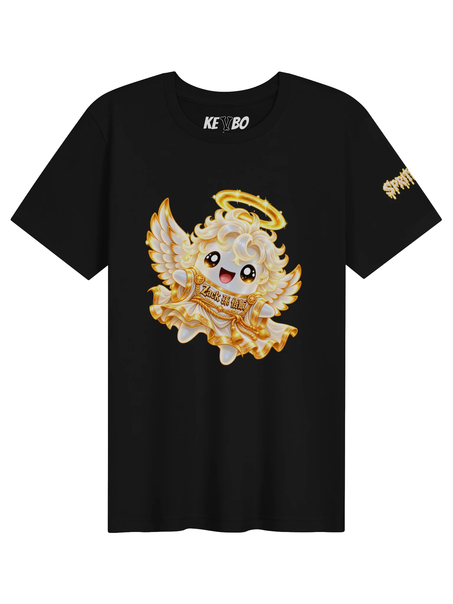 SPRITEFEST "Angel Sprite" ADULT Black T-Shirt product image (1)