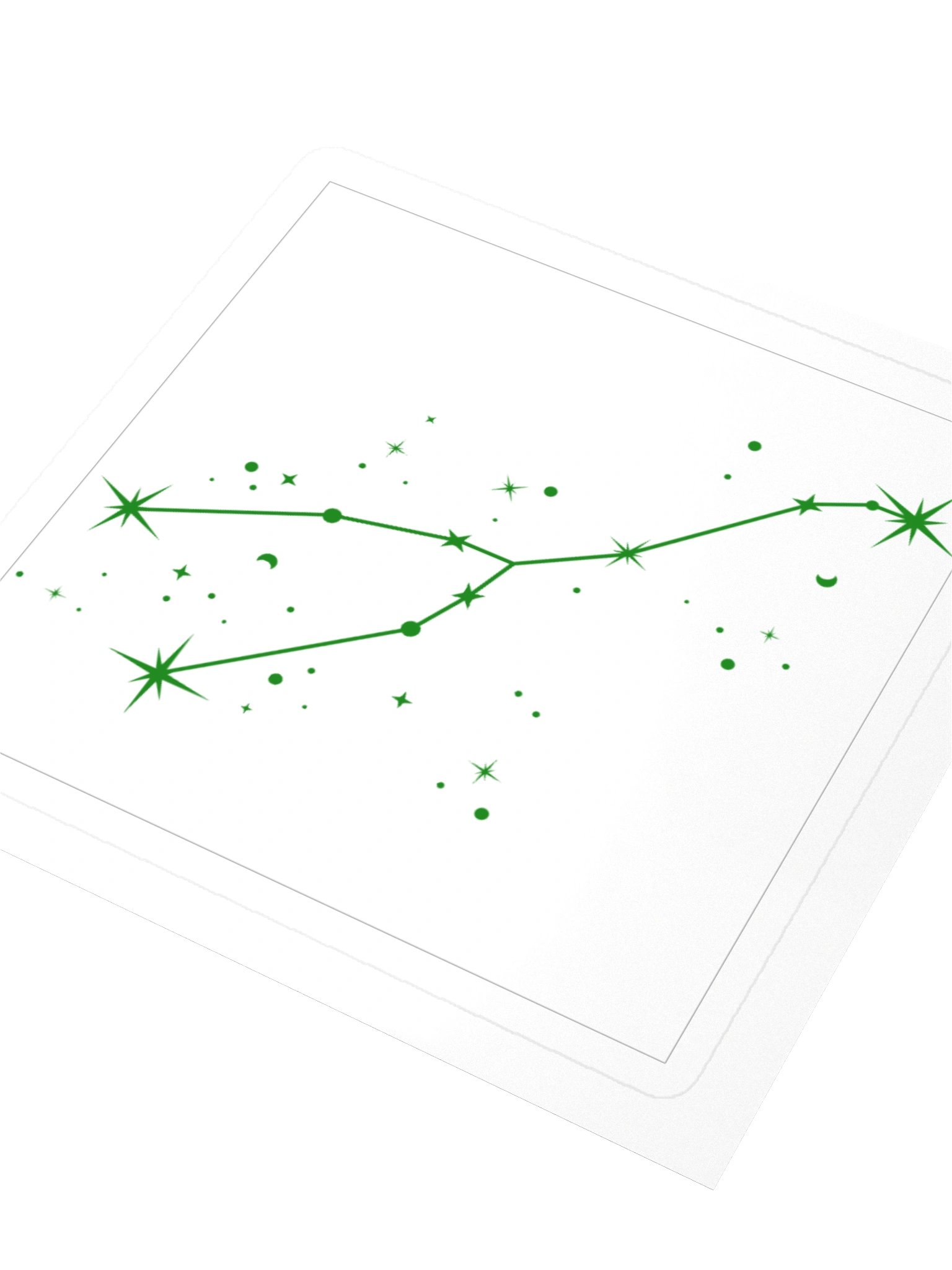Taurus Zodiac Sticker — Emerald Night Sky Design product image (3)