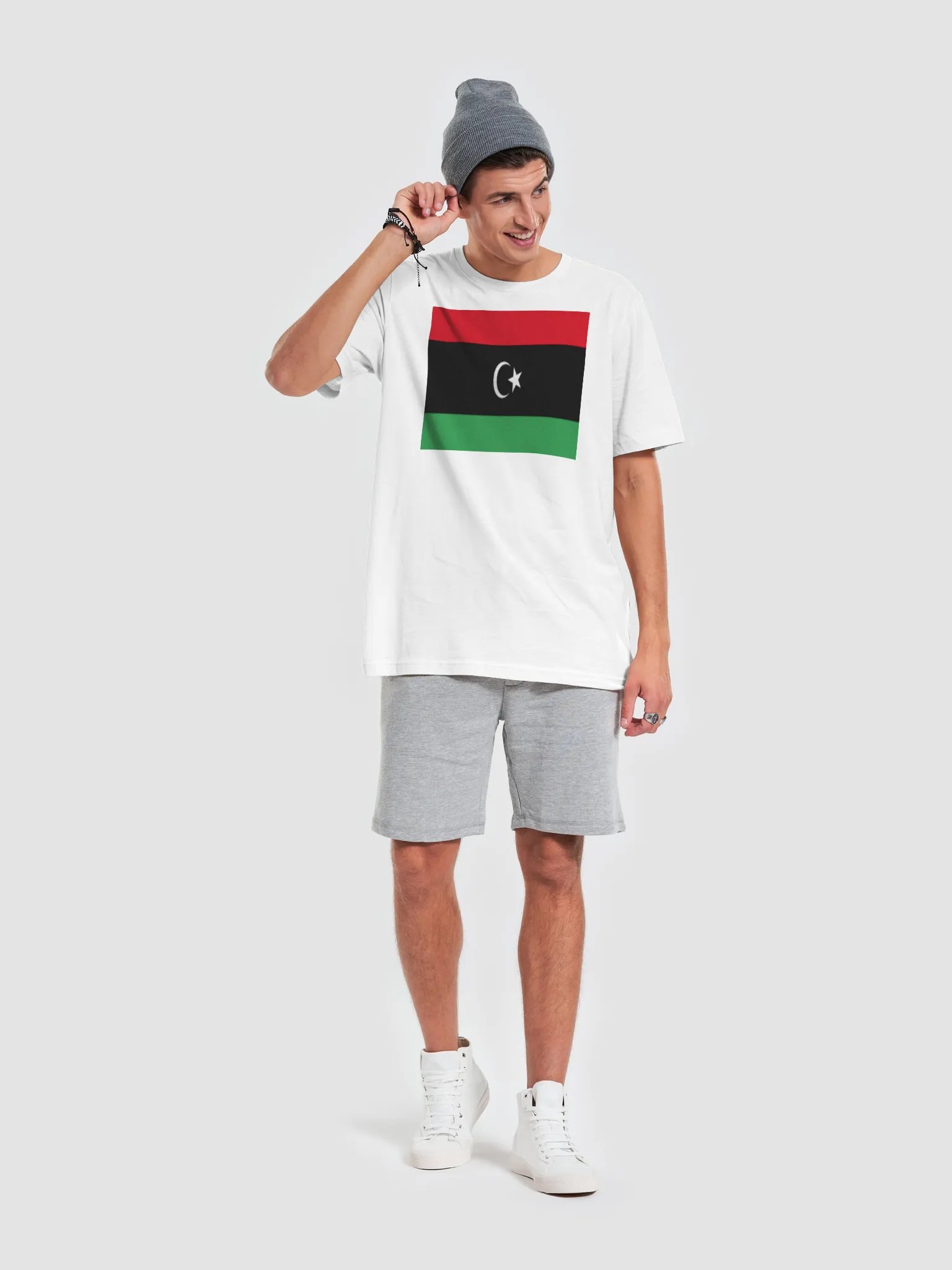 Graphic Grove Supersoft Unisex Libyan Flag T-Shirt - Exclusive product image (1)