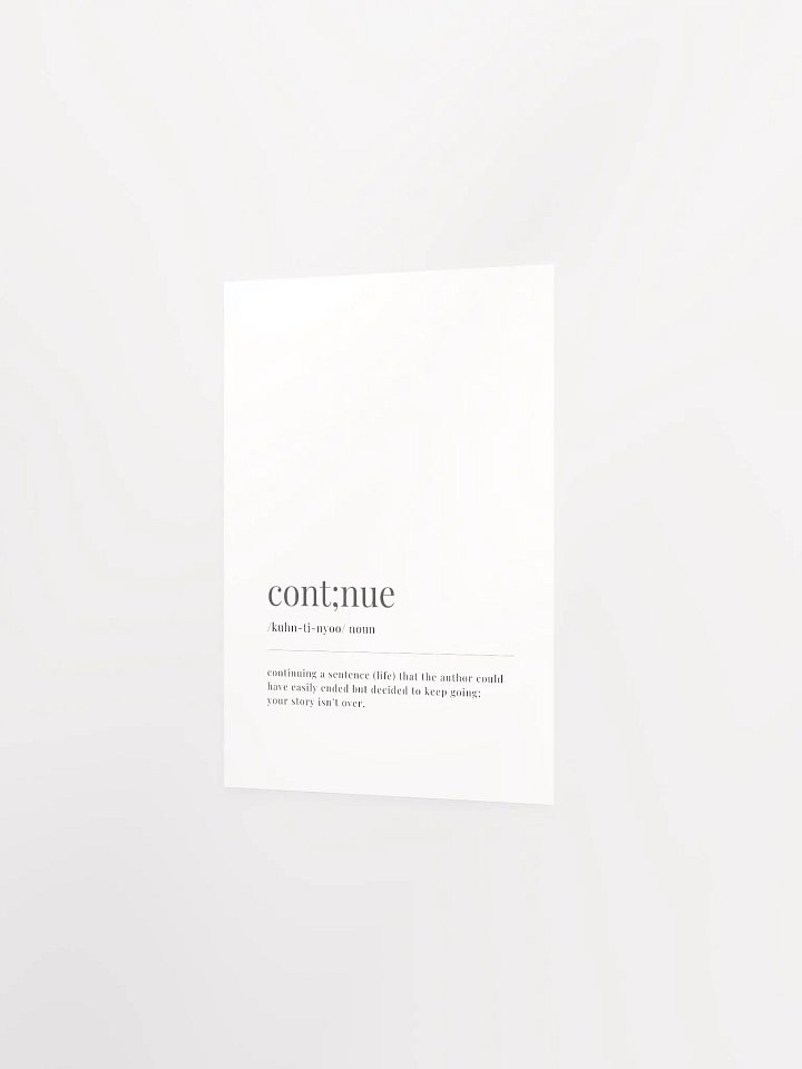 Cont;nue Definition Poster Print product image (11)