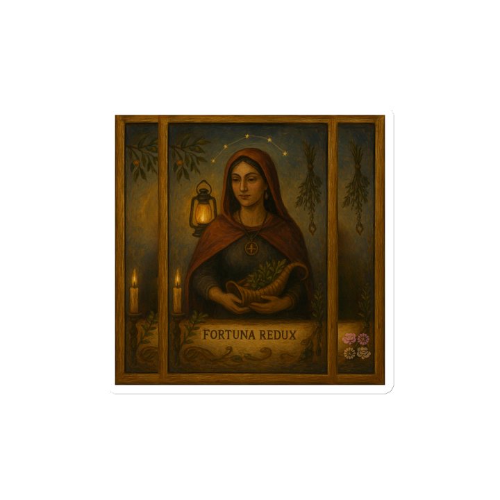 Goddess Fortuna Redux Folk Art Vinyl Magnet product image (2)