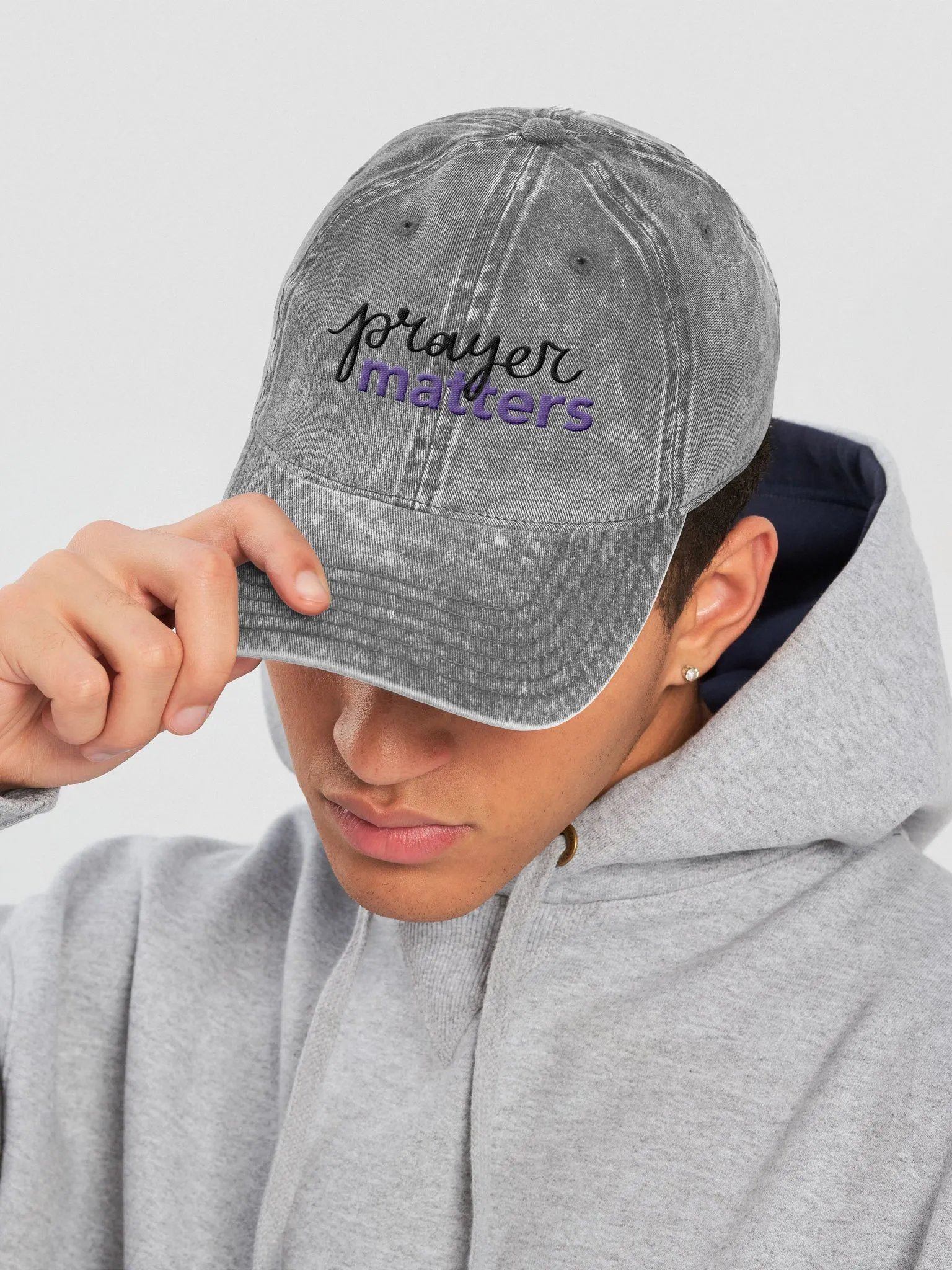 Prayer Matters (Otto Vintage Wash Dad Hat) product image (7)