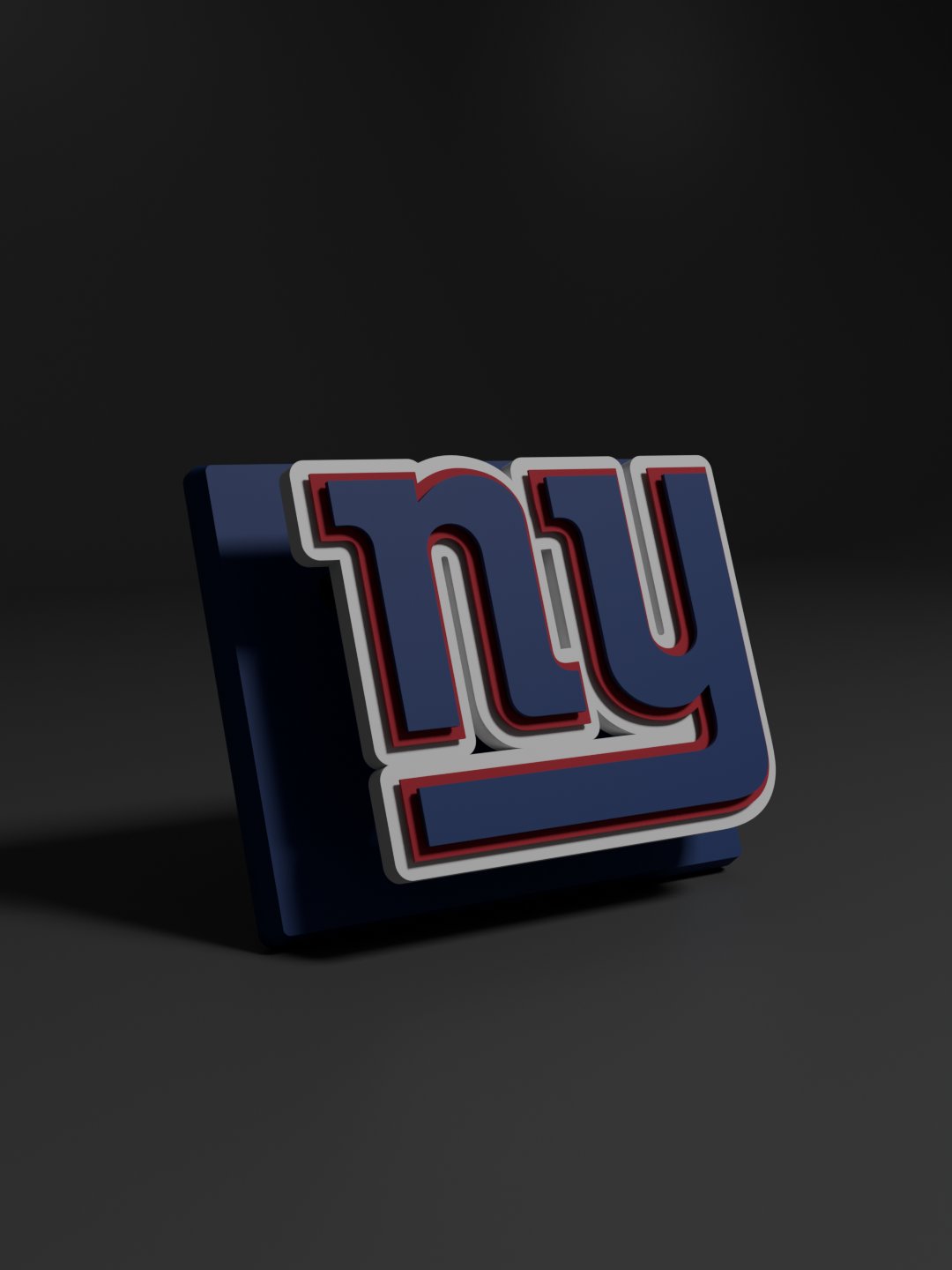 New York Giants 3D Printed Floating Logo Sign (Digital File Only) product image (1)