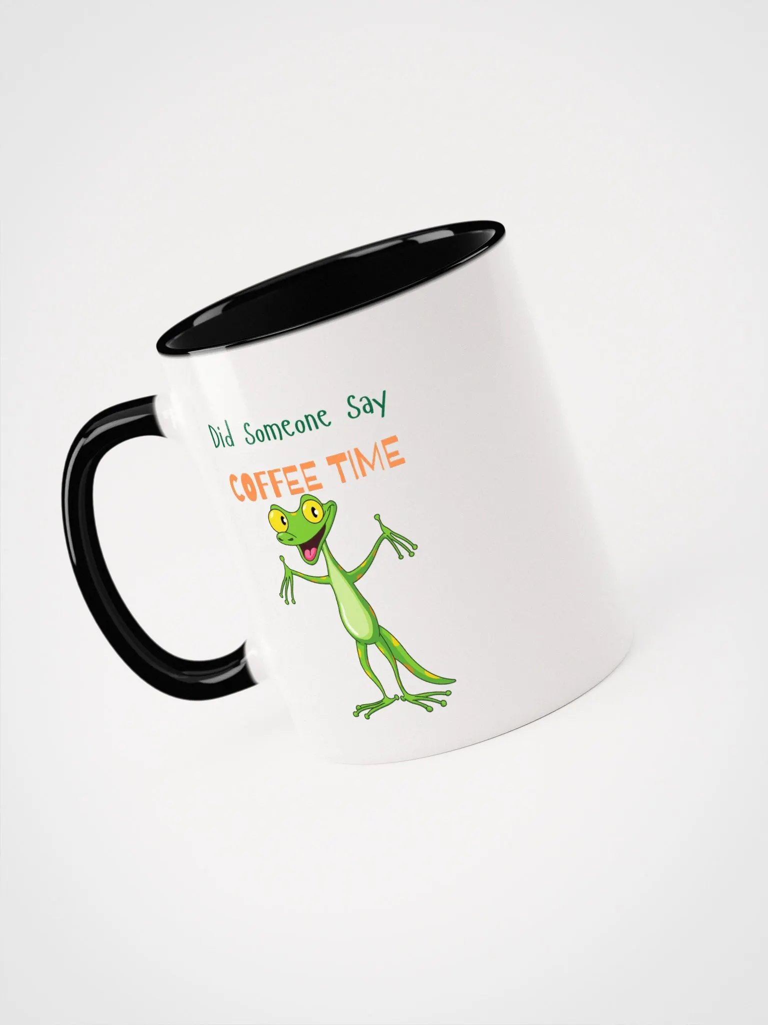 Lively Gecko Coffee Time Ceramic Mug product image (41)