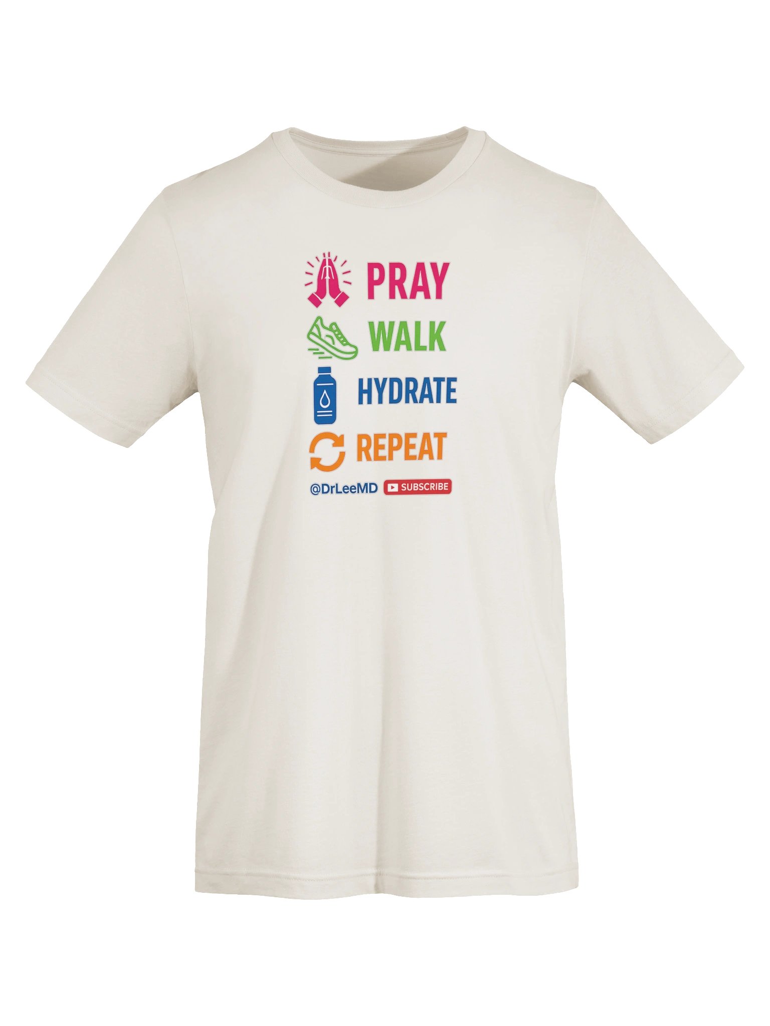 Pray Walk Hydrate Repeat — Faith & Wellness Unisex T-Shirt product image (7)
