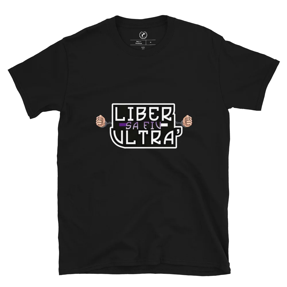 Tricou Liber să Fiu Ultra' || Alb și Violet product image (2)