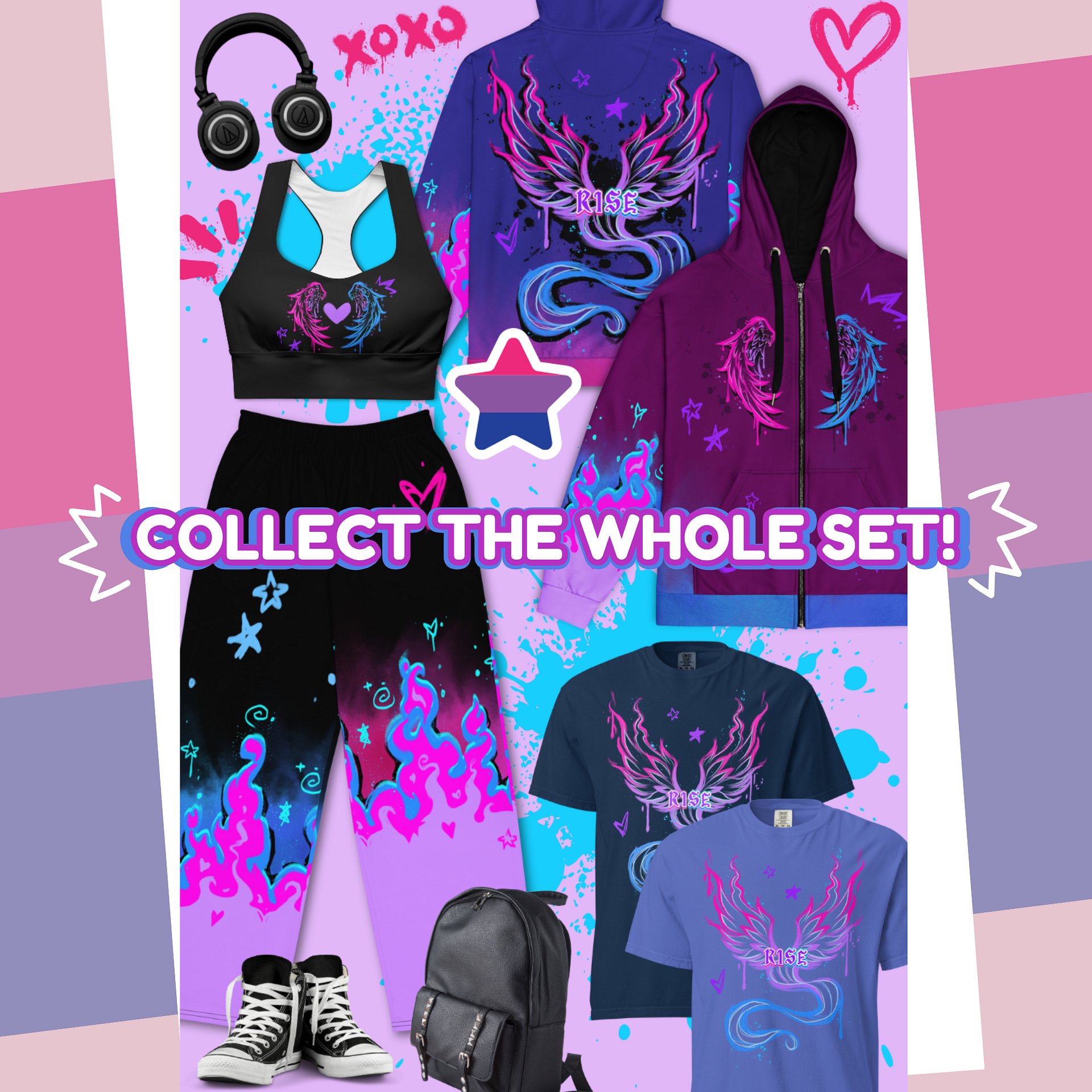 RISE Collection: Subtle Bisexual Pride Phoenix Tee product image (21)