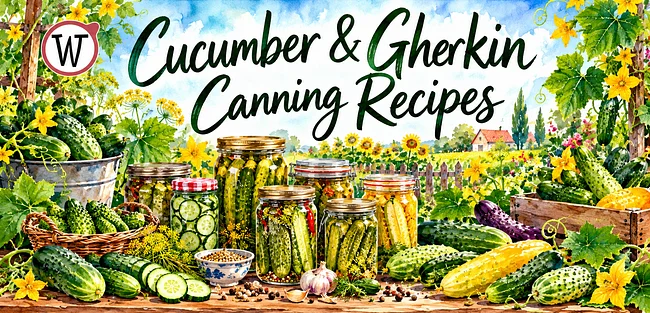 Cucumber and Gherkin Canning Recipes