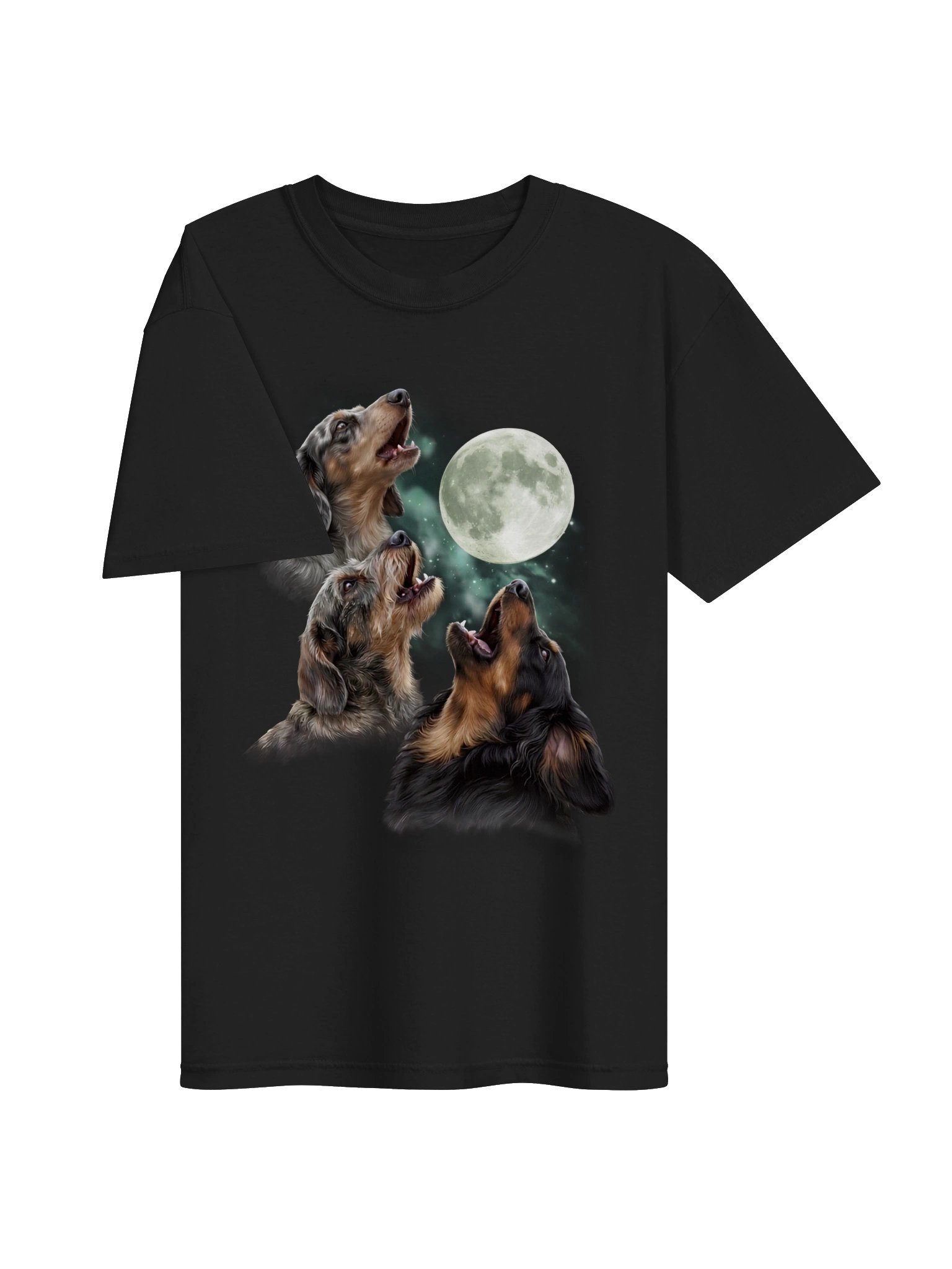 Three Dachshunds Moon Tee product image (3)