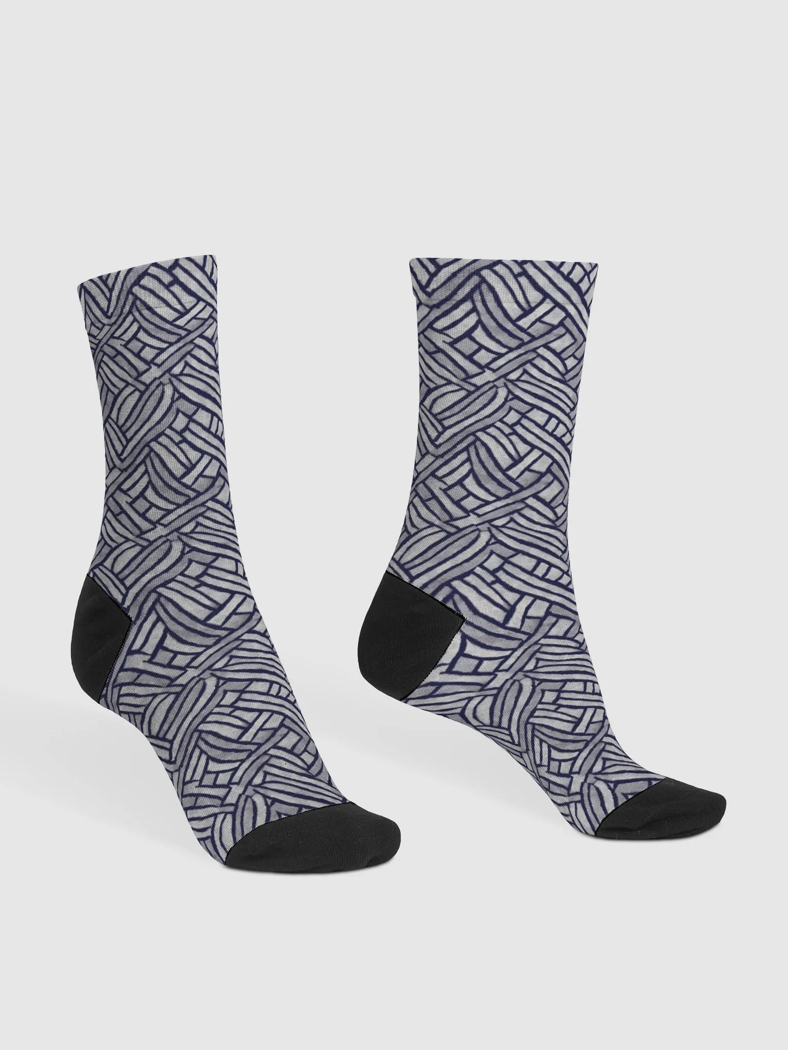Grey Rectangles Socks product image (3)