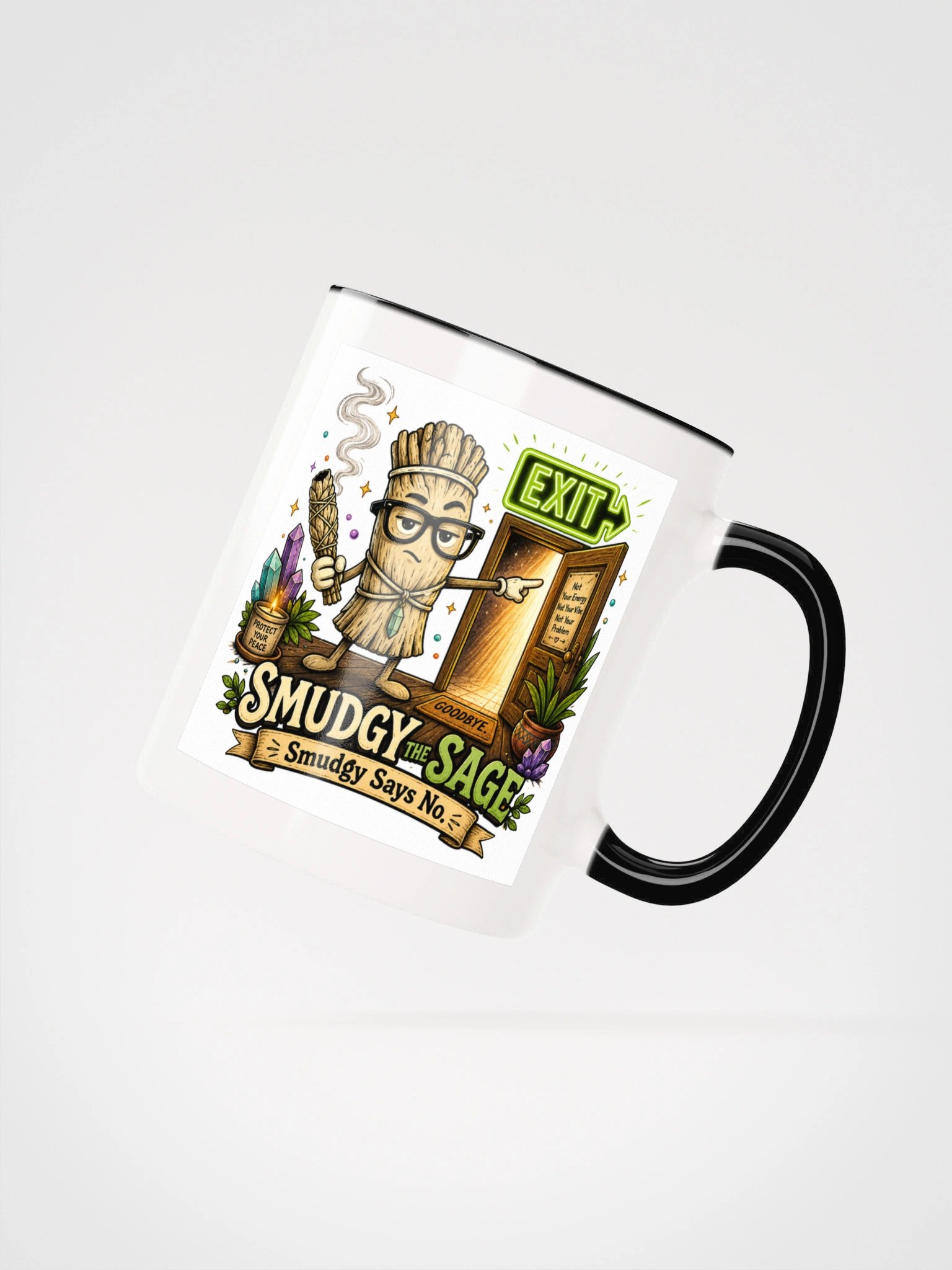 Smudgy Says No | Sarcastic Spiritual Ceramic Mug product image (27)