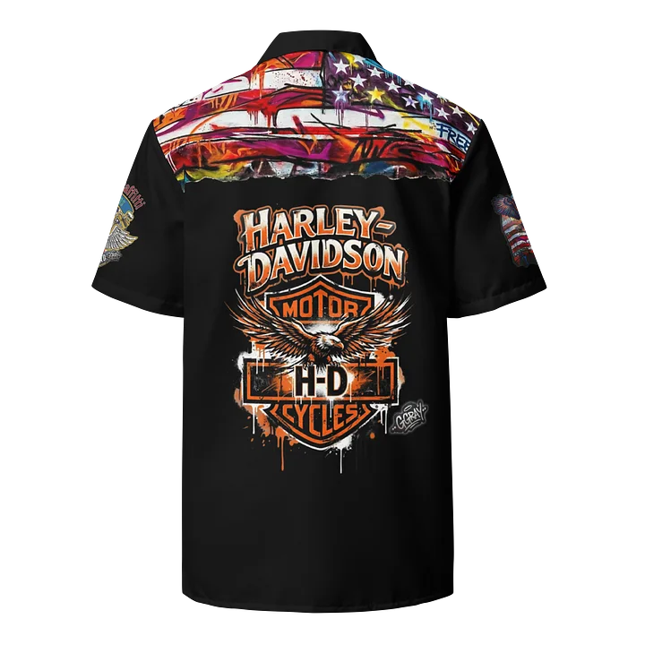 MötoGraffitti Ole Harley Iron Motorcycle Club Shirt product image (2)