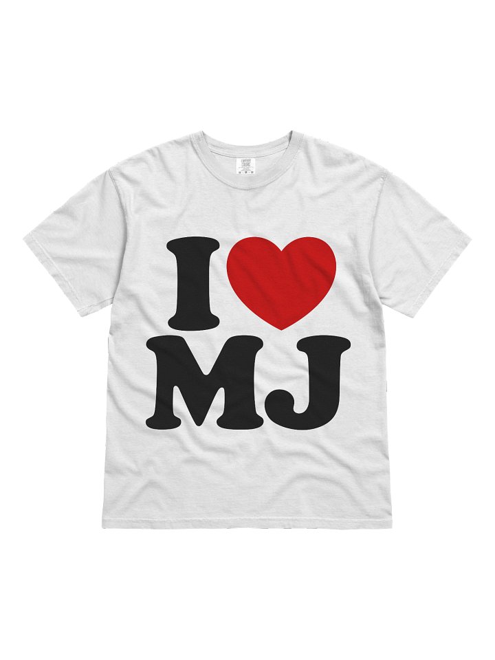 I Love MJ Red Heart Initials Graphic product image (1)