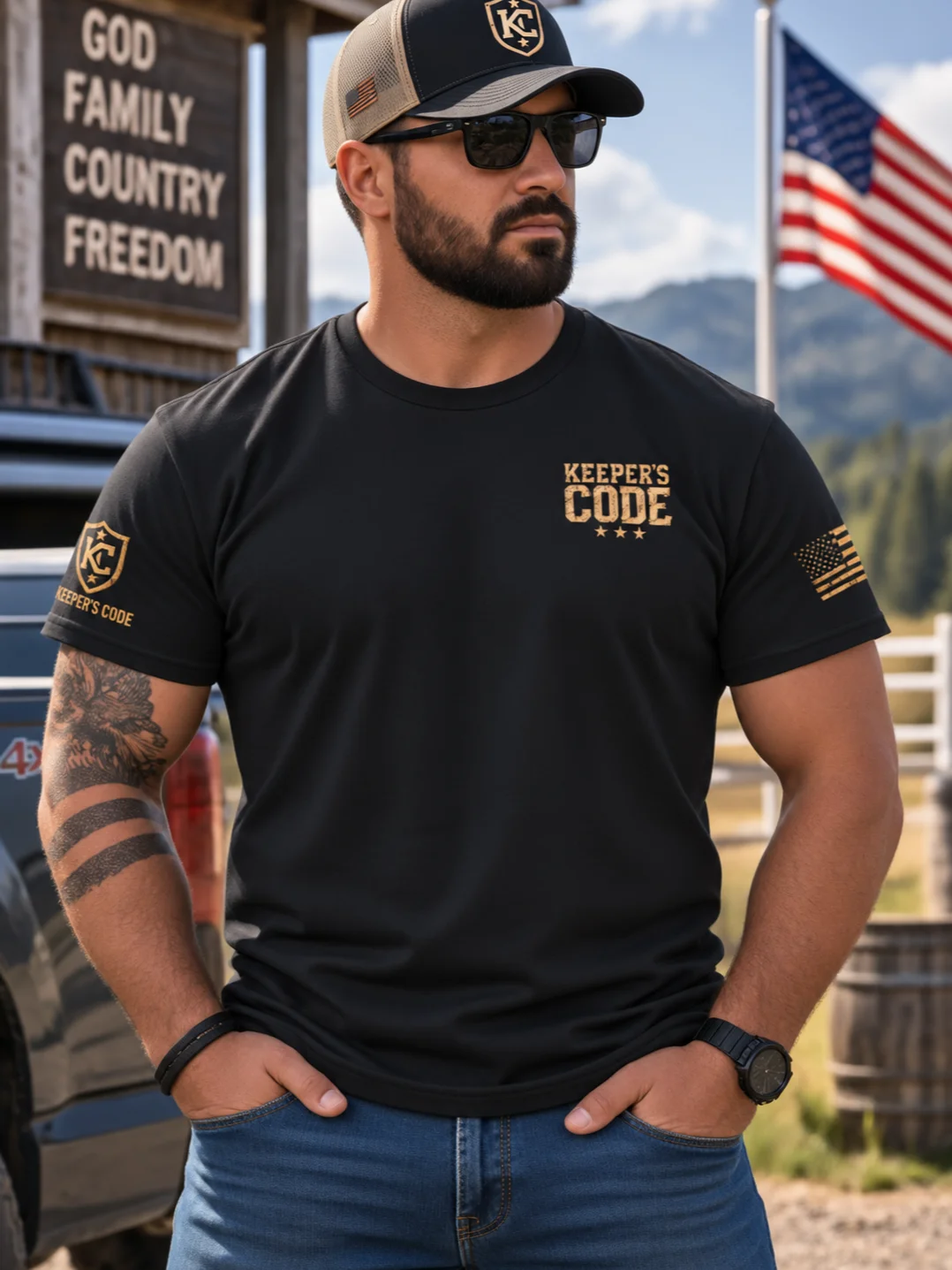 Keeper’s Code™ Men’s CODE 09 Duty Higher Purpose T-Shirt product image (1)