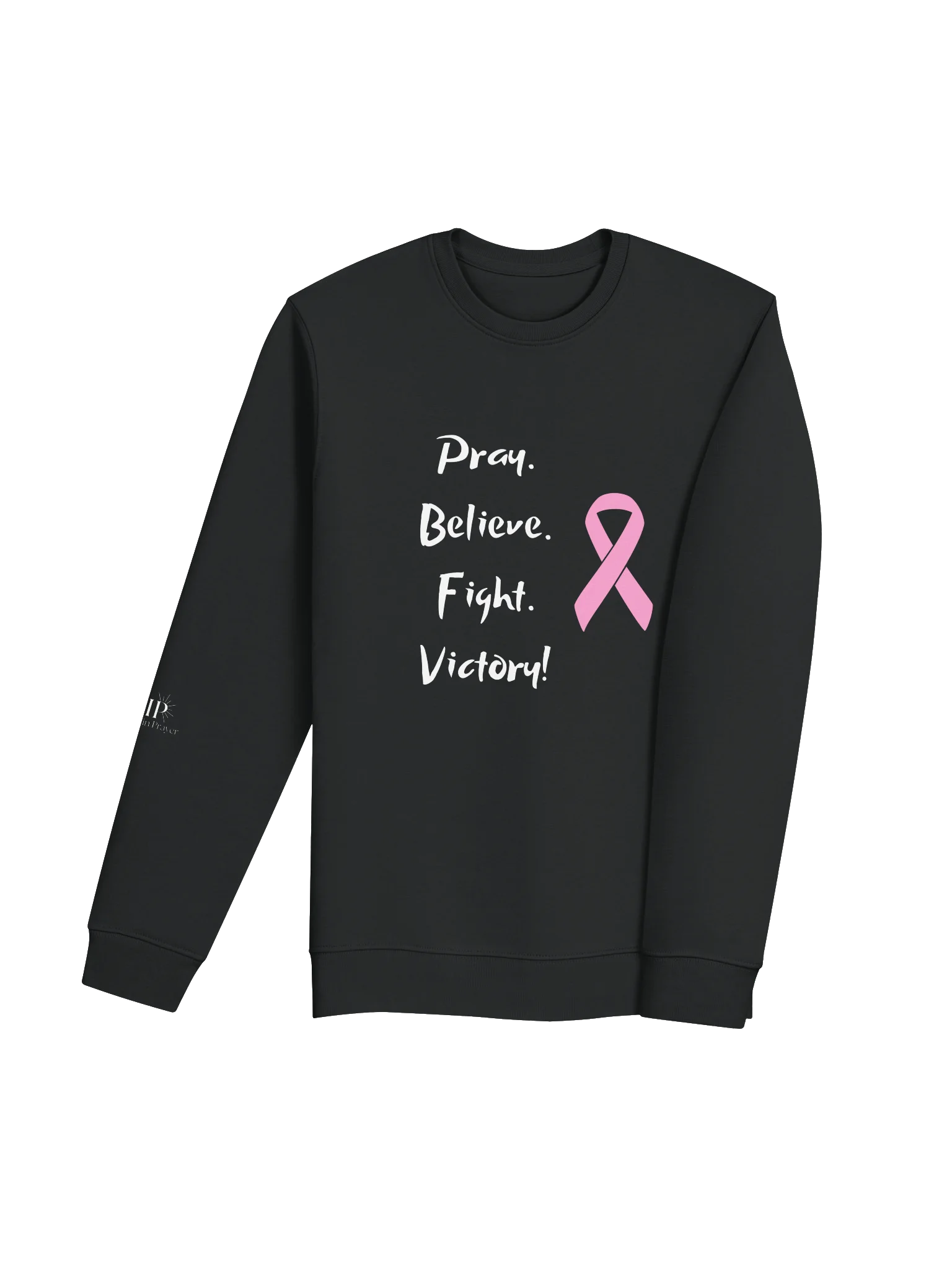VIP Breast Cancer Awareness "Pray, Believe, Fight, Victory!" Unisex Crewneck product image (4)