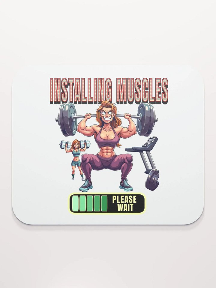 Installing Muscle Weightlifting Female Mouse Pad product image (2)