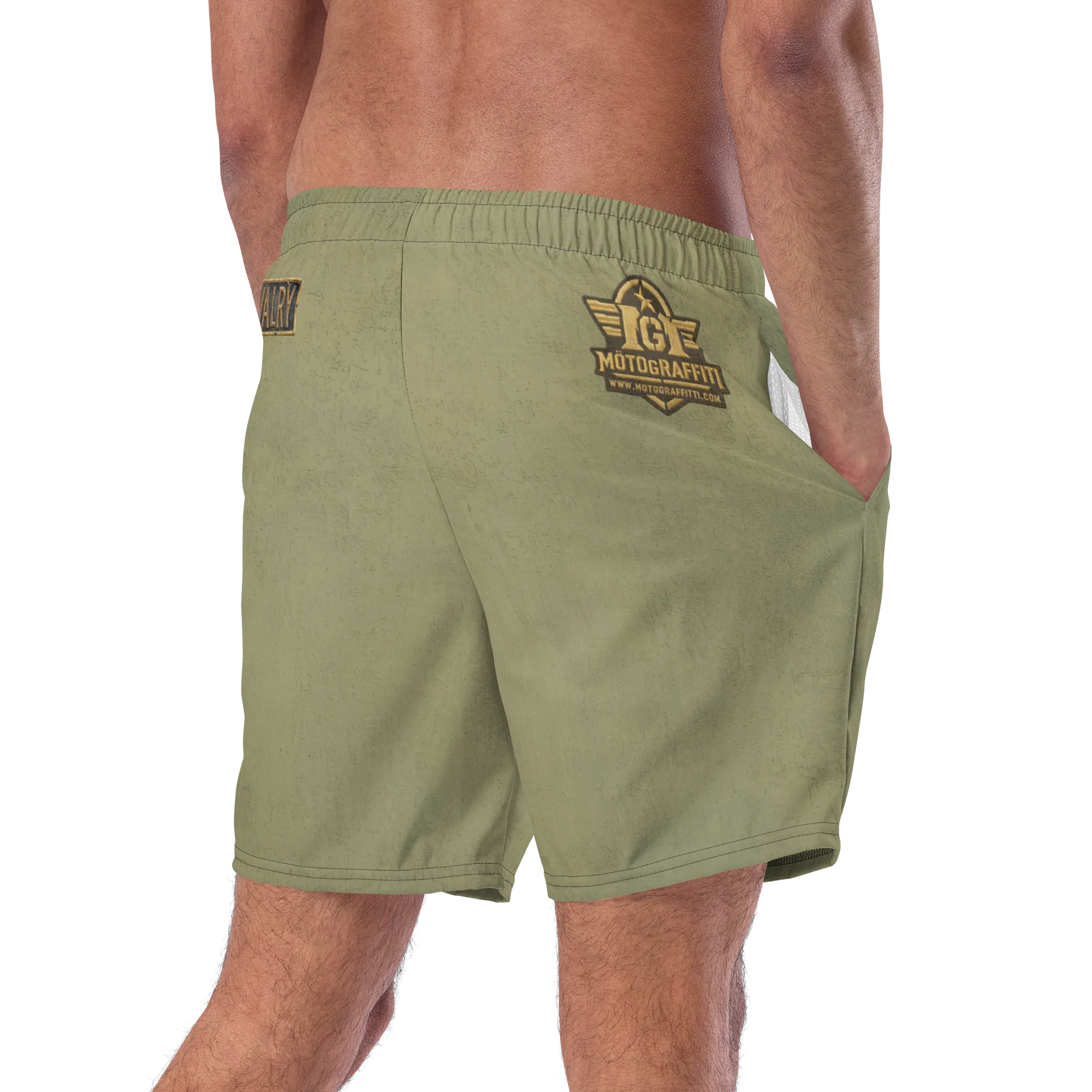 Distressed OD USCRA Cav Swim Trunks product image (9)