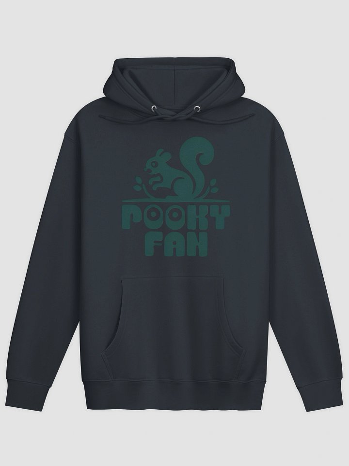 Premium, super soft Hoodie: Pooky Fan, Mono Chrome- Image on front a product image (1)